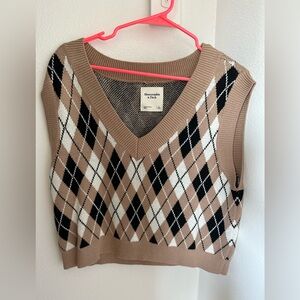 Abercrombie Argyle Sweater Vest